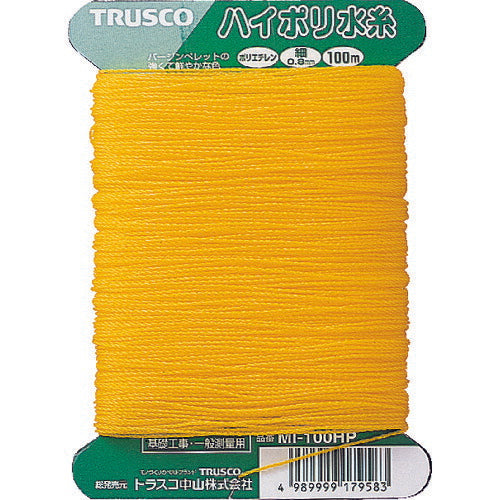 TRUSCO ハイポリ水糸 細0.8mm 100m巻 MI100HP トラスコ