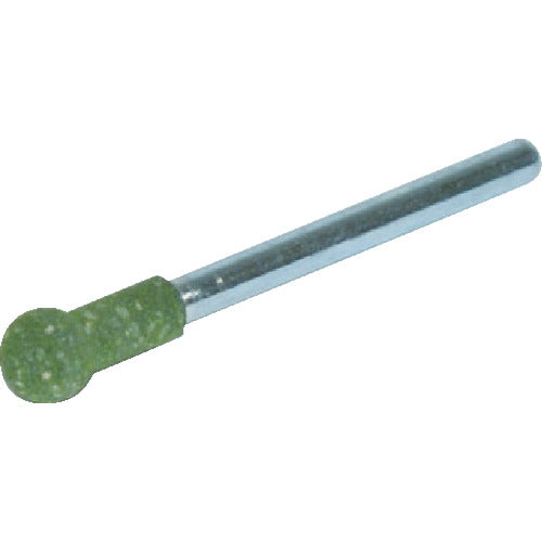 TRUSCO ゴム軸付砥石 球型 Φ4X軸3 120# 10本入 MI1204RM トラスコ