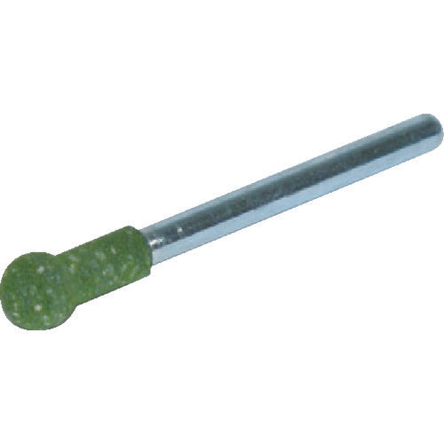 TRUSCO ゴム軸付砥石 球型 Φ6X軸3 120# 10本入 MI1206RM トラスコ