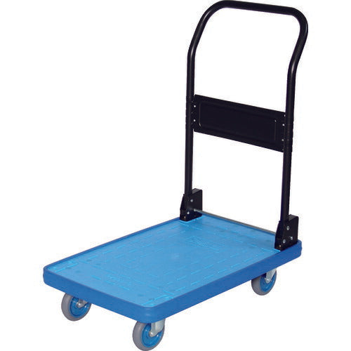TRUSCO MKP樹脂製台車 折畳式 716X436 ブルー MKP151B トラスコ