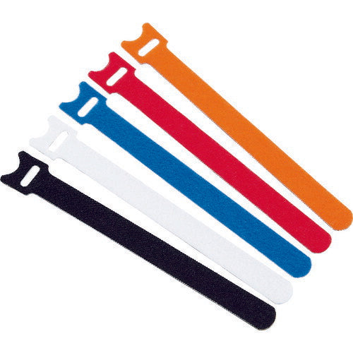 TRUSCO マジックバンド 超薄型 ストラップ 15cm 白 (5本入) MKSH1915W トラスコ