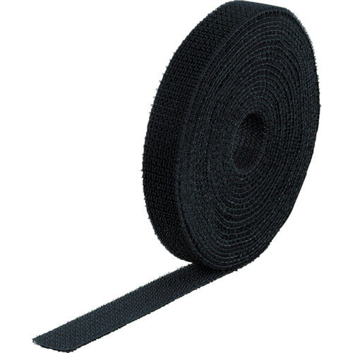 TRUSCO マジックバンド[[R下]]結束テープ 両面 黒 20mm×25m MKT20250BK トラスコ