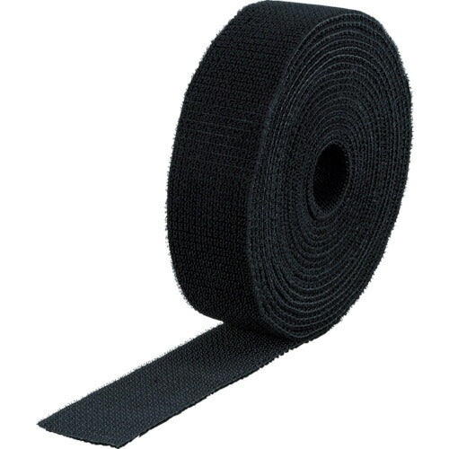 TRUSCO マジックバンド[[R下]]結束テープ 両面 幅40mmX長サ5m黒 MKT4050BK トラスコ