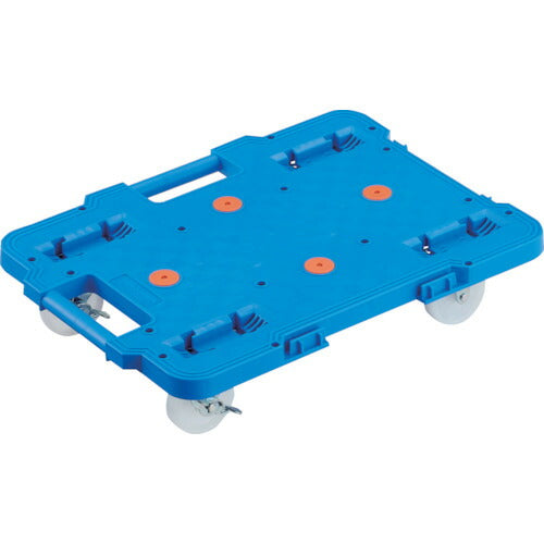 TRUSCO 連結式ルートバン 515X385 ナイロン車輪 ストッパー付 青 MPB500NSB トラスコ