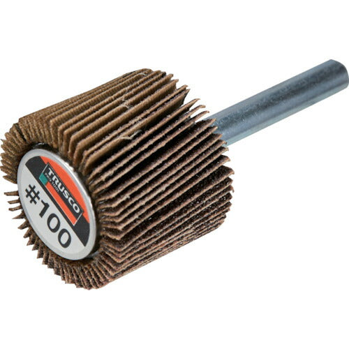TRUSCO ミラクルフラップホイール 外径30X厚25X軸6 5個入 #100 100# MR3025 100 トラスコ