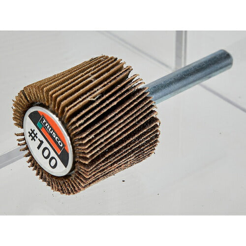 TRUSCO ミラクルフラップホイール 外径30X厚25X軸6 5個入 #40 40# MR3025 40 トラスコ