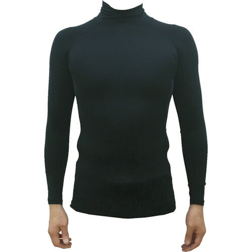 TRUSCO 虫ヨケUVクールロングスリーブインナー ブラック L MUVINBKL トラスコ