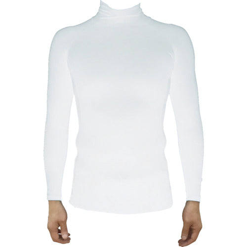 TRUSCO 虫ヨケUVクールロングスリーブインナー ホワイト L MUVINWL トラスコ