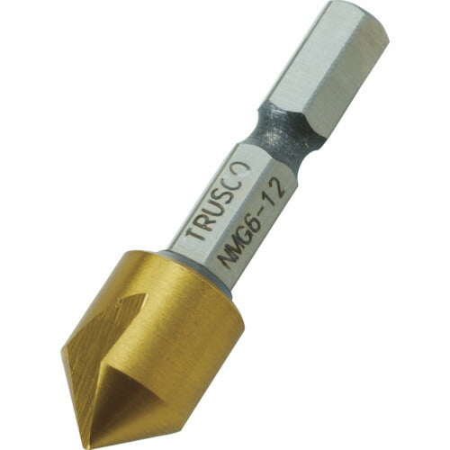 TRUSCO 六角軸ナイスメンG 1枚刃 12mm チタンコーティング NMG612 トラスコ