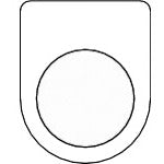 TRUSCO スイッチ銘板 無地 φ30.5 (5枚入リ) P3005P トラスコ