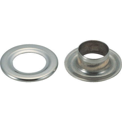TRUSCO 両面ハトメ 真鍮ニッケルメッキ 7mm 50組入 PTHPBN7 トラスコ