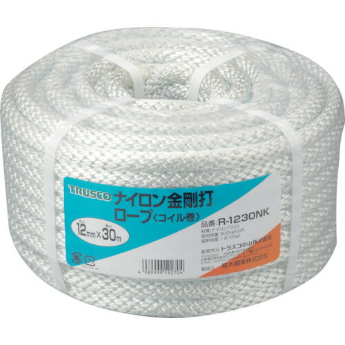 TRUSCO ナイロンロープ 金剛打 線径12mmX長サ30m R1230NK トラスコ