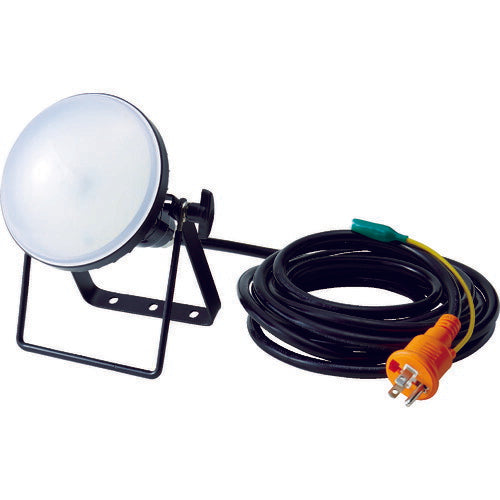 TRUSCO LED投光器 DELKURO 20W 10m アース付 2芯3芯両用タイプ RTLE210EP トラスコ