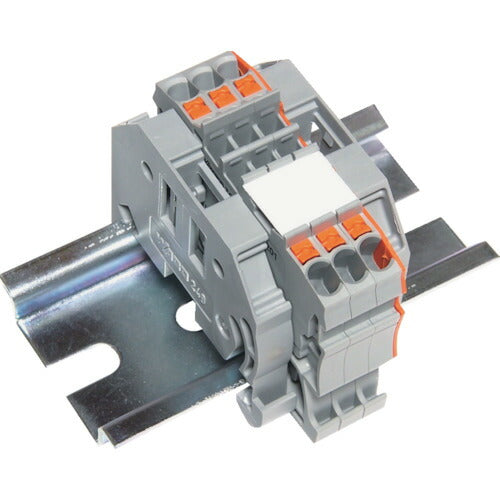 TRUSCO スプリング式端子台2線式 3極 電線サイズ0.25~1.5 SPTB18A23P トラスコ
