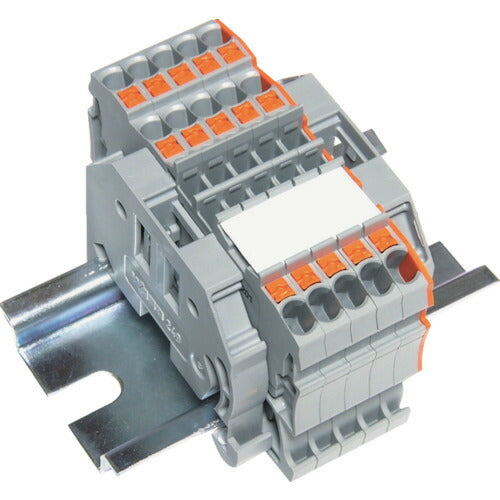TRUSCO スプリング式端子台3線式 5極 電線サイズ0.25~1.5 SPTB18A35P トラスコ