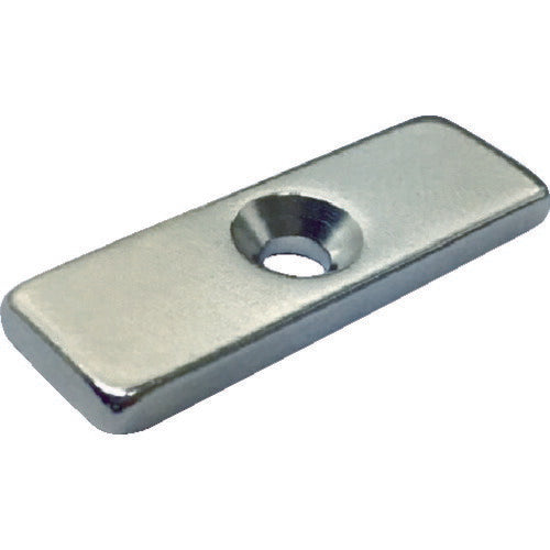 TRUSCO ネオジム角形 皿ネジ穴付 6MM×6MM×4MM M1.6 1個入リ T06K04M1.6 トラスコ
