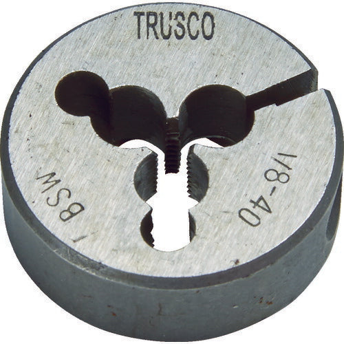 TRUSCO 丸ダイス 25径 ウイットネジ 1/8W40 (SKS) T25D18W40 トラスコ