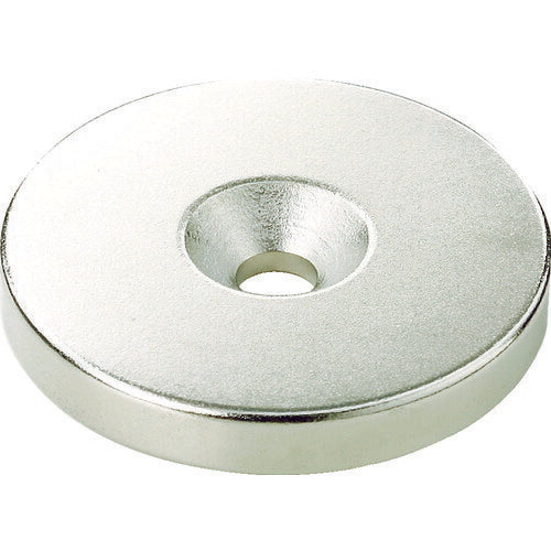 TRUSCO ネオジム丸径磁石 皿ネジ穴付 外径35mm×5mm M5 1個入リ T35R05M5 トラスコ