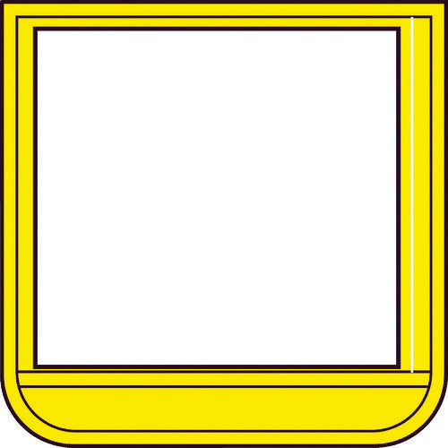 TRUSCO ポケット胸章黄・軟質ビニール・60×60mm T36813 トラスコ
