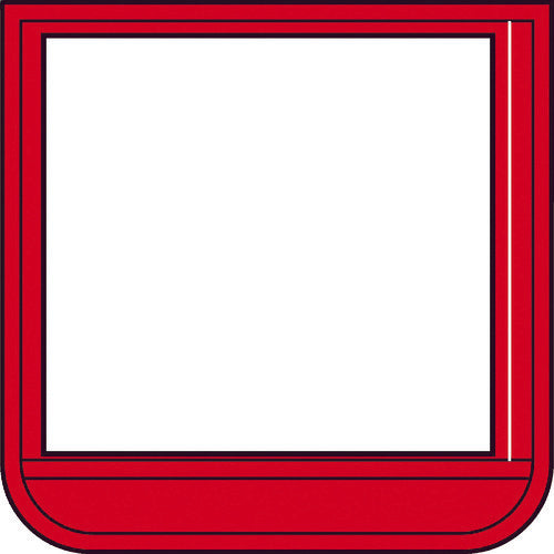 TRUSCO ポケット胸章赤・軟質ビニール・60×60mm T36815 トラスコ