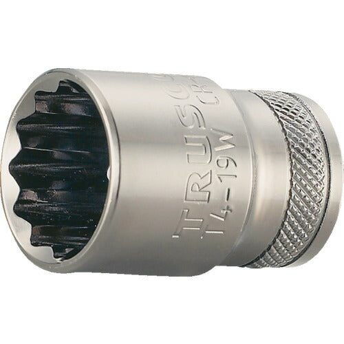 TRUSCO ソケット 12角タイプ 差込角12.7 対辺18mm T418W トラスコ