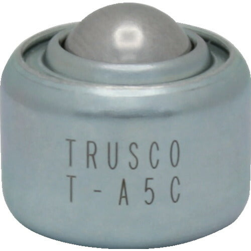 TRUSCO ボールキャスター プレス成型品上向用 スチール製ボール TA5C トラスコ
