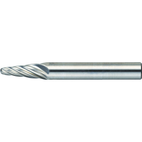 TRUSCO 超硬バー テーパー型 Φ6(14°)X刃長19X軸6 アルミカット TA7C060 トラスコ