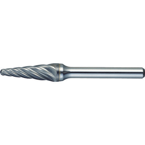 TRUSCO 超硬バー テーパー型 Φ9.5(14°)X刃長27X軸6 アルミ TA7C095 トラスコ