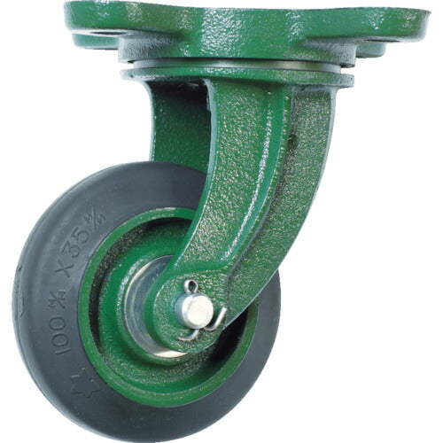 TRUSCO 鋼鉄製運搬車用 鋳物金具自在キャスターφ100ゴム車 TAJ100 トラスコ