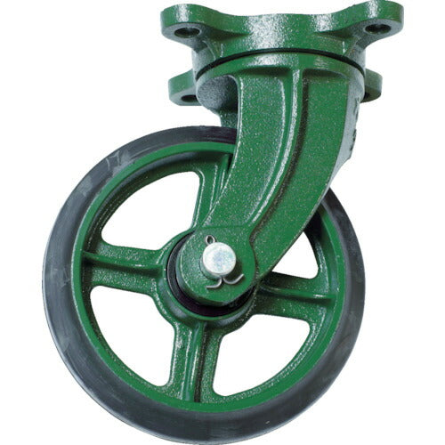 TRUSCO 鋼鉄製運搬車用 鋳物金具自在キャスターφ200ゴム車 TAJ200 トラスコ