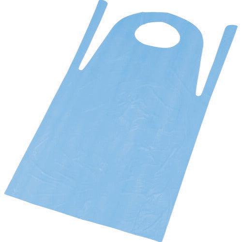 TRUSCO PE使イ捨テエプロン サイズフリー ブルー (50枚入) TAPEB トラスコ