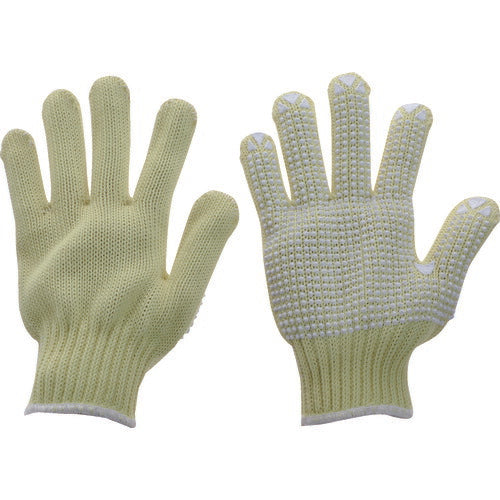 TRUSCO 耐切創手袋 7ゲージ 裏面キュプラ(ベンベルグ[[R上]])67%・ポリエステル33% スベリ止メ付 Sサイズ TATBP7SS トラスコ