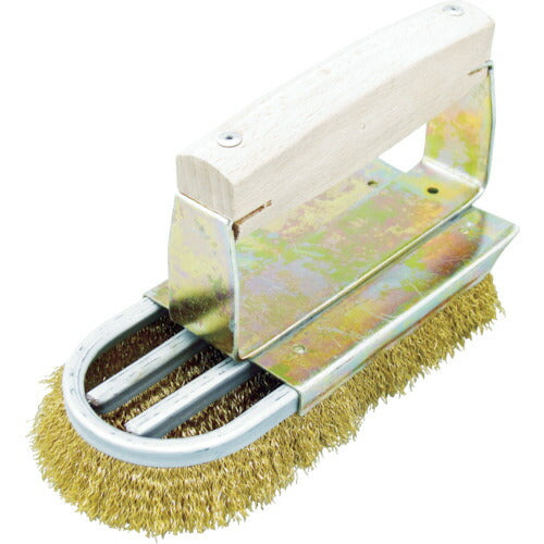 TRUSCO チャンネルブラシ ストロング D型4行 真鍮 TB2084 トラスコ