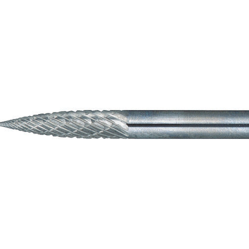 TRUSCO 超硬バー トンガリ型 Φ3X刃長12.7X軸3 ロング ダブル TB4A032L75 トラスコ