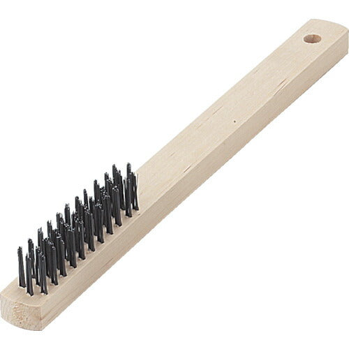 TRUSCO 木柄3行ブラシ 焼入鋼線 TB5001 トラスコ