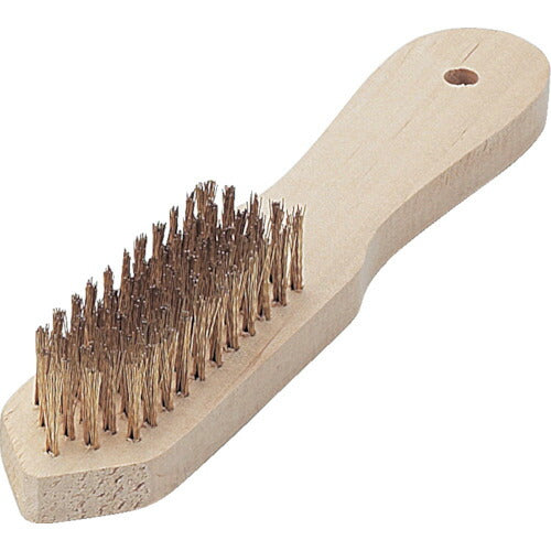 TRUSCO 剣先型5行ブラシ ゴールドメッキ線 TB5013 トラスコ