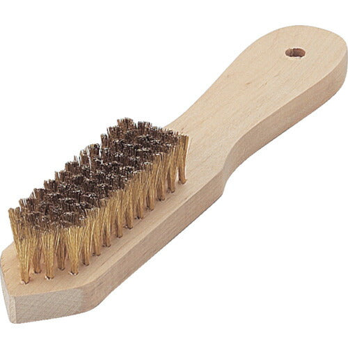 TRUSCO 剣先型5行ブラシ 真鍮 TB5043 トラスコ