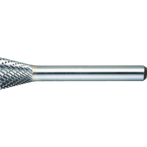 TRUSCO 超硬バー 逆テーパー型 Φ19X刃長16X軸6 ダブルカット TB52C190 トラスコ