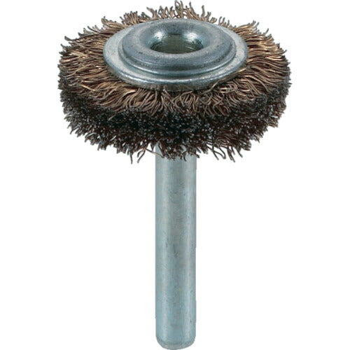 TRUSCO 軸付ホイールブラシ φ32X軸6 真鍮メッキ鋼線 線径0.25 TB6201 トラスコ