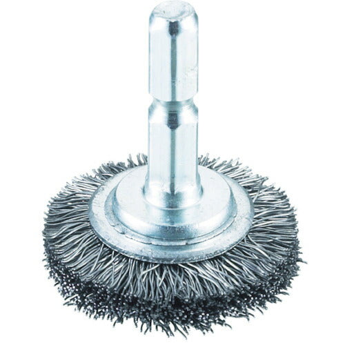 TRUSCO 軸付ホイールブラシ φ32X軸6.35 鋼線0.3 TB620260 トラスコ
