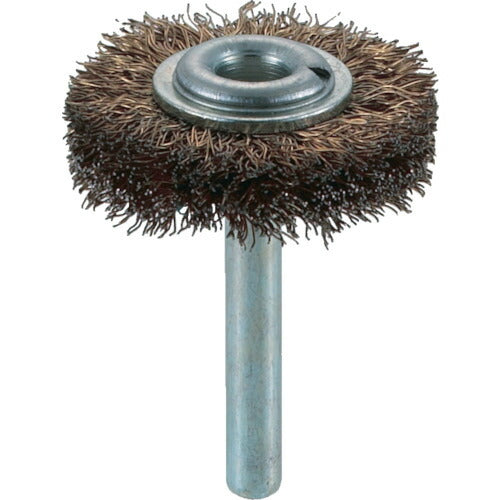 TRUSCO 軸付ホイールブラシ φ38X軸6 真鍮メッキ鋼線 線径0.25 TB6211 トラスコ