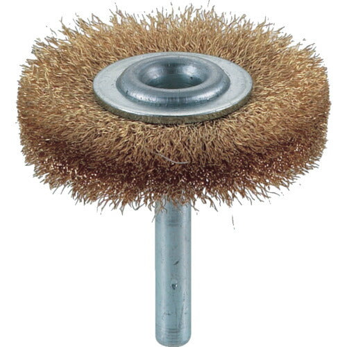 TRUSCO 軸付ホイールブラシ φ50X軸6 真鍮 線径0.15 TB6224 トラスコ