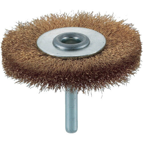 TRUSCO 軸付ホイールブラシ φ65X軸6 真鍮 線径0.15 TB6234 トラスコ