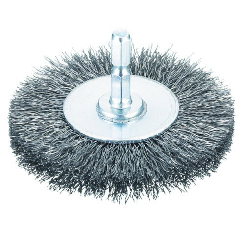 TRUSCO 軸付ホイールブラシ φ75X軸6.35 鋼線0.3 TB624260 トラスコ