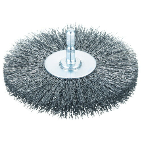 TRUSCO 軸付ホイールブラシ φ100X軸6.35 鋼線0.3 TB625260 トラスコ