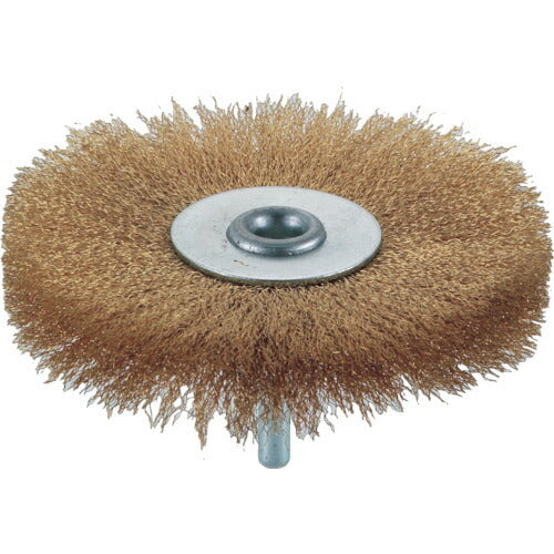 TRUSCO 軸付ホイールブラシ φ100X軸6 真鍮 線径0.15 TB6254 トラスコ