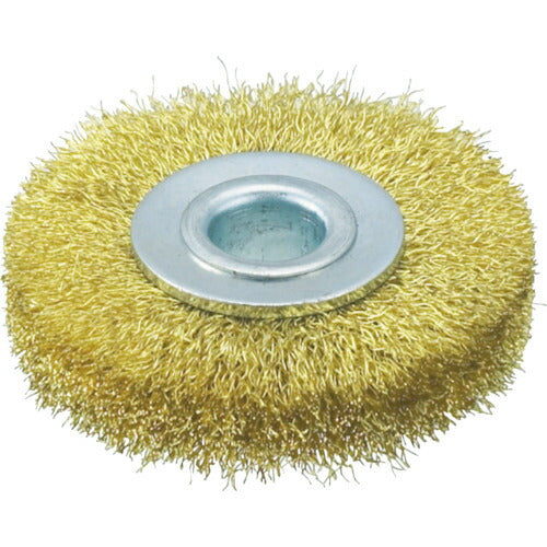 TRUSCO ホイルブラシ 50X10mm穴 真鍮線 線径0.15 TB6324 トラスコ