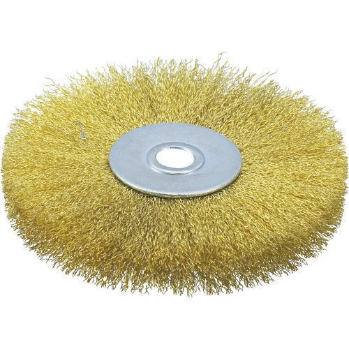 TRUSCO ホイルブラシ 100X10mm穴 真鍮線 線径0.15 TB6354 トラスコ