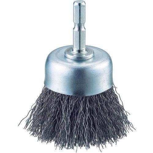 TRUSCO 軸付カップブラシ φ50X軸6.35 鋼線 線径0.3 TB662260 トラスコ