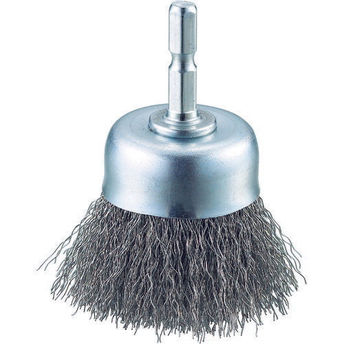 TRUSCO 軸付カップブラシ φ50X軸6.35 ステンレス線 線径0.3 TB662360 トラスコ